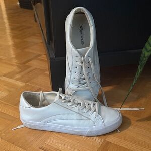 Madewell White Leather Sneakers